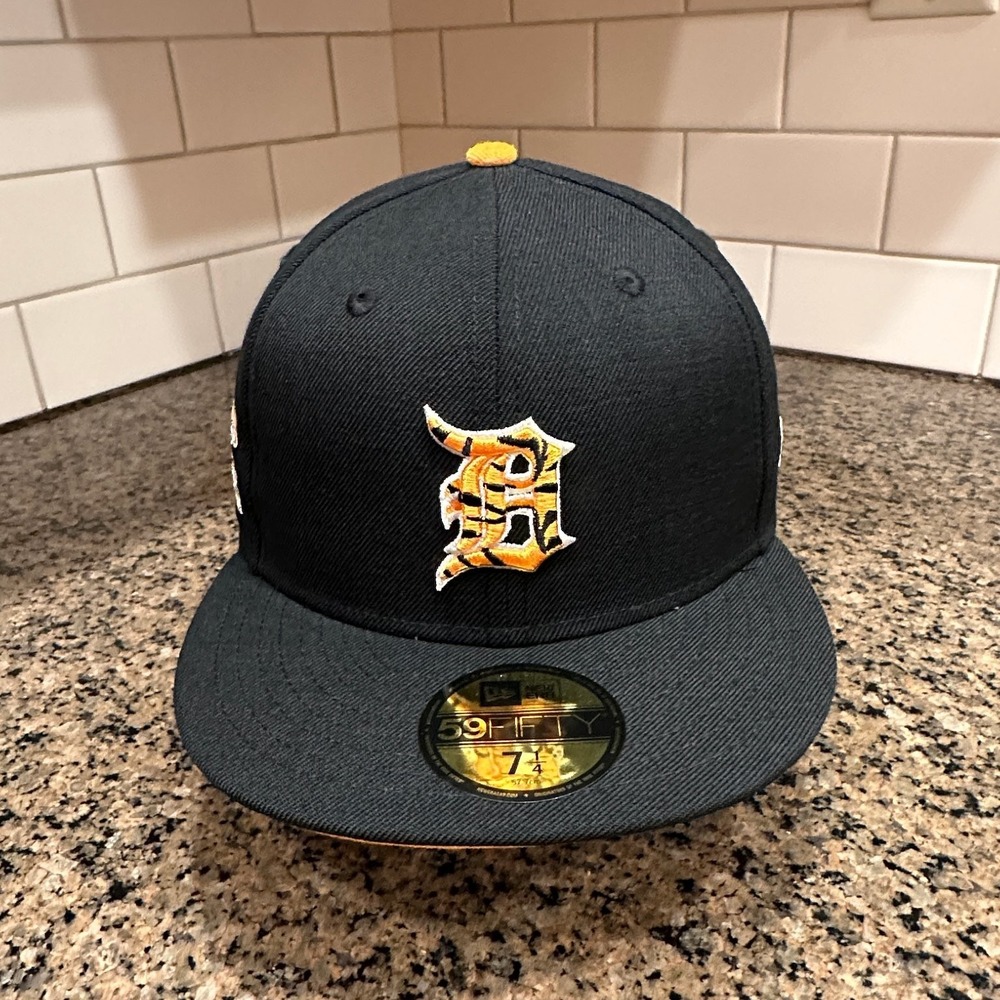 Detroit Tigers New Era 59FIFTY‎ Fitted Cap 7 1/4 Black 1984 World Series New